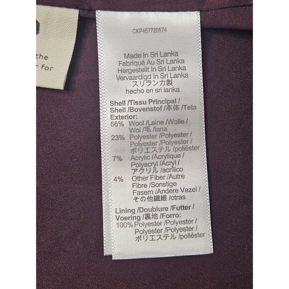 NWT Madewell ($98) Zip Front Mini Skirt Bordeaux Mélange Size 8 Medium ND130 - Picture 8 of 11